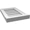 Ekena Millwork Vertical Surface Mount PVC Gable Vent w/ 2"W x 2"H , Brickmould Sill Frame, 12"W x 18"H GVPVE12X1803SN - alternate 3